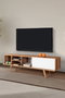 Hanah Home Ela 3633 Soporte para TV Nogal y Blanco